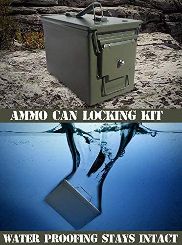 Ammo Box Can Lock Hardware Kit FITS .50 Cal, Fat 50, 30 Cal-9211