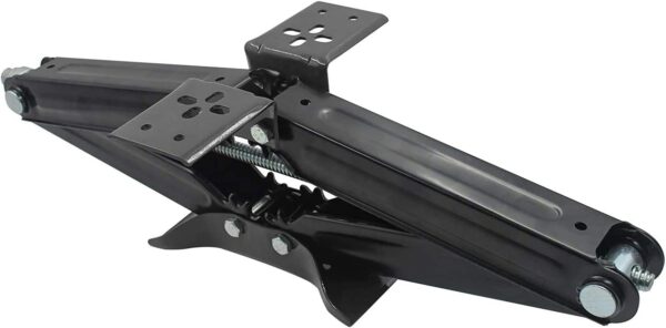 Set Of 2-2 1/4 Ton 24" RV Stabilizer Scissor Jack Low Profile Grade 8 Screw Drive Universal Bolt Plate-9859
