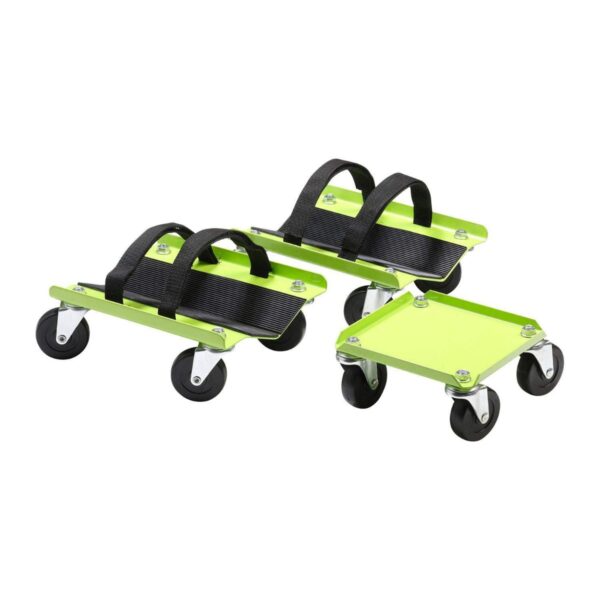KASTFORCE KF2014 Snowmobile Dolly Heavy Duty 1500Lbs V-Slide With Rubber Pad Protecting Skis and 2 Pairs of Heavy Duty Straps Firmly Attaching on Skis-7513
