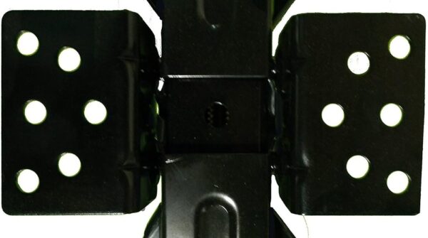 4pk Combo - 2.5 Ton RV Stabilizer Scissor Jack Low Profile Grade 8 Screw Drive Universal Bolt Plate Includes 2 Jack Sockets-13193