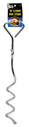 16" - 6 PACK CHROME PLATED DOG STAKE-0