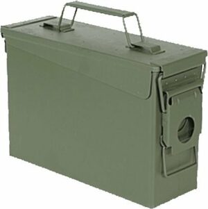 Unissued Military Grade M19A1/.30 CAL Steel Ammo Box/Can-0