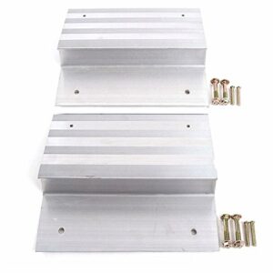 ALUMINUM RAMPS TOP PLATE - 8" WIDTH - CHANGES WOOD PLANKS TO RAMPS-0