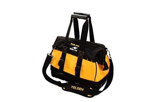 Tolsen Semi Rigid Tool Bag with Hard Bottom and Carrying Strap-0