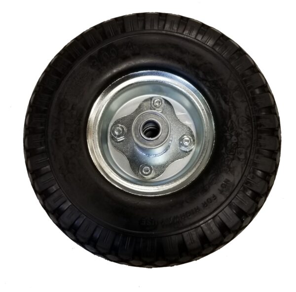 10" Polyurethane Filled Non Flat Air Tire W/Rim - Hand Truck Wheel Replacement - Asst. Colors-8836