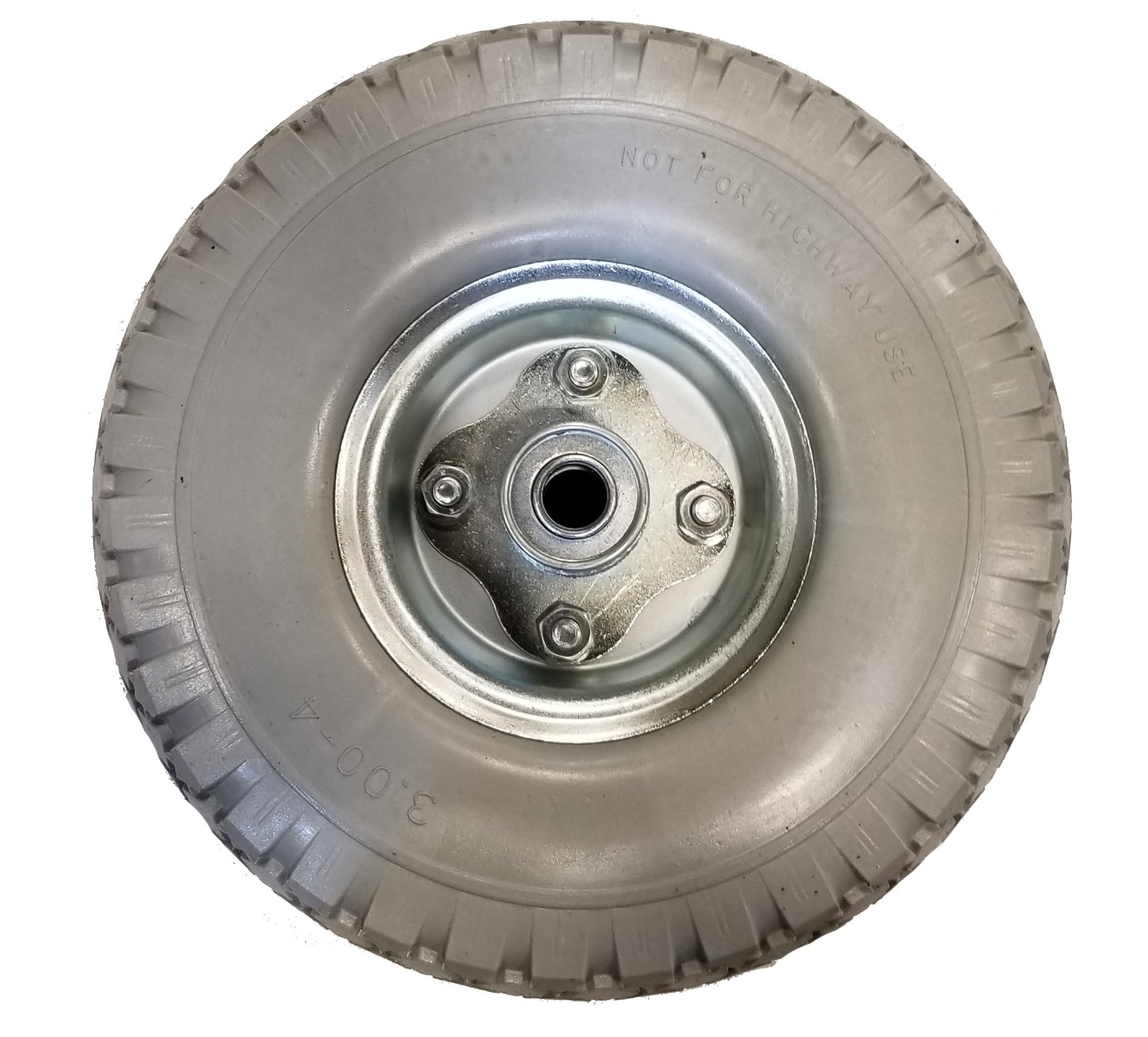 10″ Polyurethane Filled Non Flat Air Tire W/Rim – Hand Truck Wheel Replacement – Asst. Colors-8833