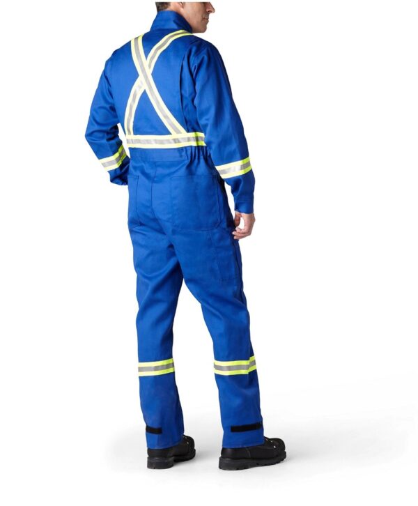 Pyrostop Water/Oil Proof FR Coveralls With Safety Striping-8140