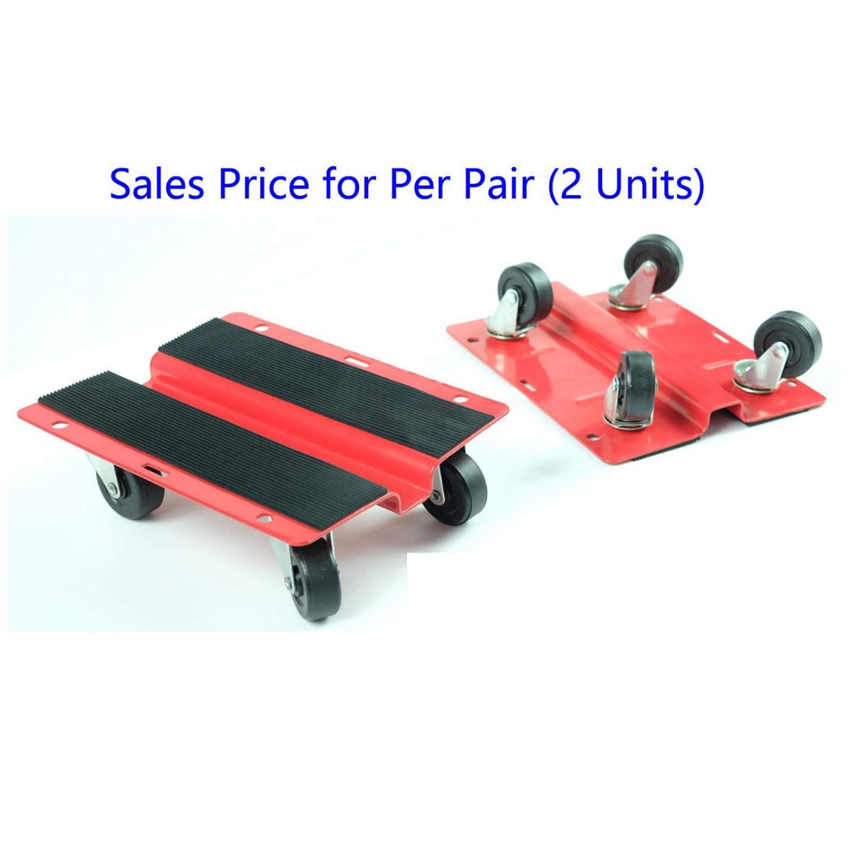 KASTFORCE KF2018 Utility Dolly Kit of Pair 8 inch x 10 inch Steel Dollies, Snowmobile Dolly, Panel Dolly, Material Mover-7583