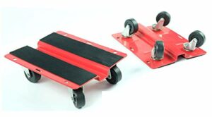 KASTFORCE KF2018 Utility Dolly Kit of Pair 8 inch x 10 inch Steel Dollies, Snowmobile Dolly, Panel Dolly, Material Mover-0