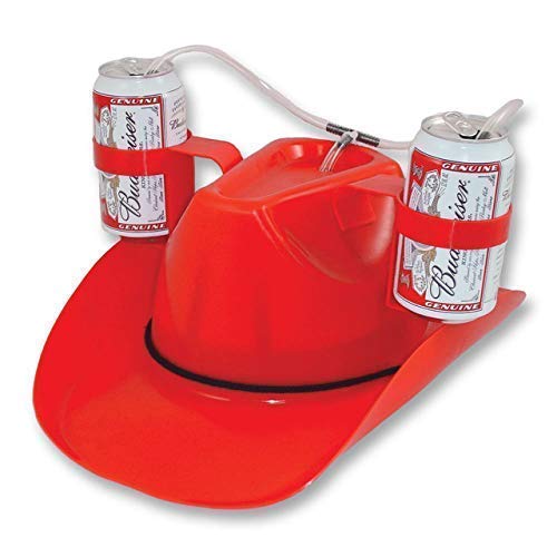 Cowboy Style Beer & Soda Drinking Hat-0