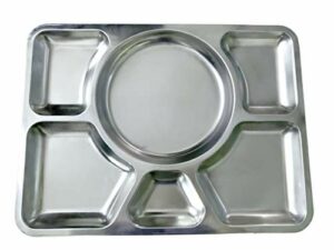 6 Compartment Food Tray - 15.5 x 11.5 x.75"-0
