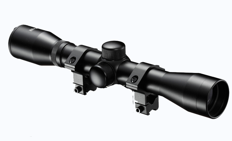 4 x 32 Rifle Scope with Mounting Rings-0