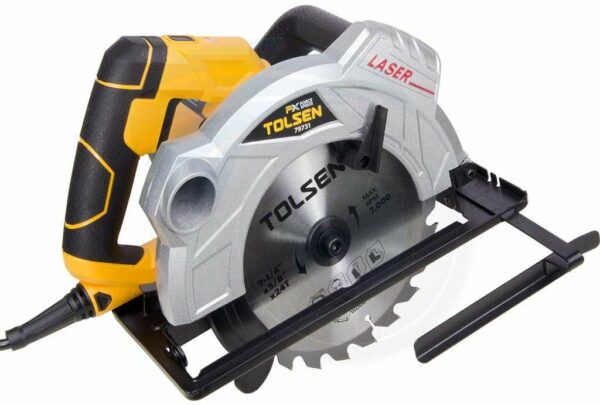 12Amp Circular Saw Laser Edge Guide Electric Corded with 7-1/4 Blade-8073