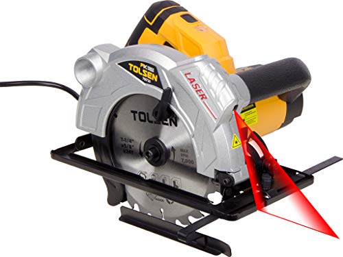 12Amp Circular Saw Laser Edge Guide Electric Corded with 7-1/4 Blade-0