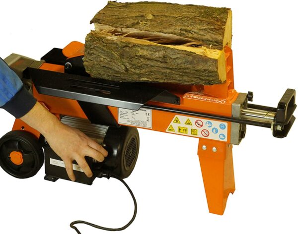 Timberman Tools 5 Ton, 20.5" Electric Firewood Log Splitter Wheels & Carrier Handle-8386