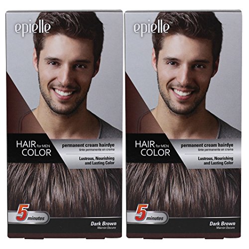 Epielle 5 MINUTE Hair Color for Men Dark Brown (2 PACK) by Epielle-0