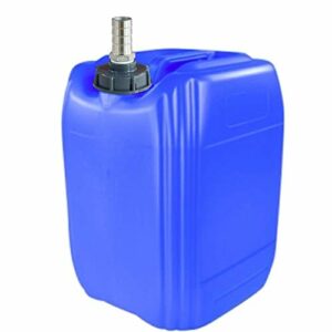 20L/5.3 Gallon HDPE Jerry Can With Stainless Steel Pour Spout Combo-0