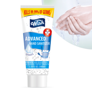24 PACK Wish Hand Sanitizer 100ml Tube with Vitamin E-8543