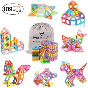 (109 PCS) Magnetic Building Blocks Educational Stacking Blocks Toddler Toys for Preschool Boys Girls Educational and Creative Imagination Development for Christmas-0