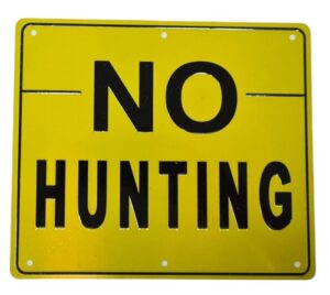No Hunting Sign-0