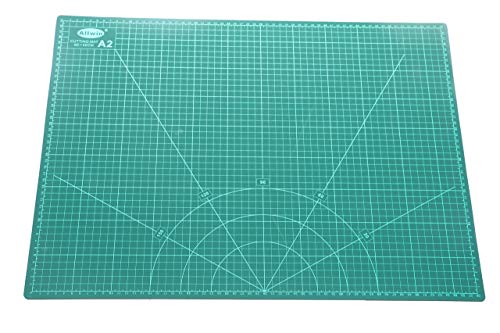 2 Pack - Self Healing Rotary Cutting Mat Full 18" x 24" Inch Double Sided large cutting mat A2 Thick Non-Slip for Quilting Sewing fabric and All Arts & Crafts Projects - Warp-Proof & Odorless-0