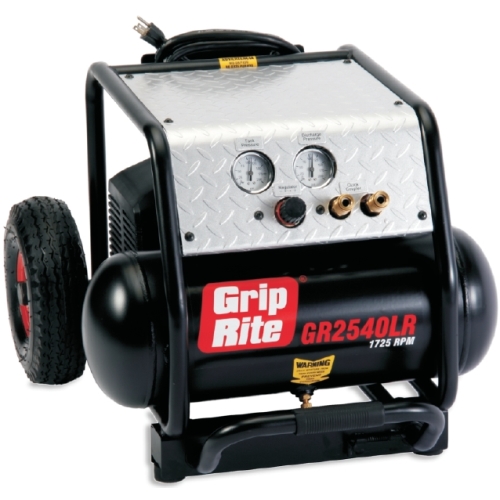 Grip Rite GR2540LR 1725 RPM 2.0 HP, 4.0 Gal. Single Tank Compressor-0