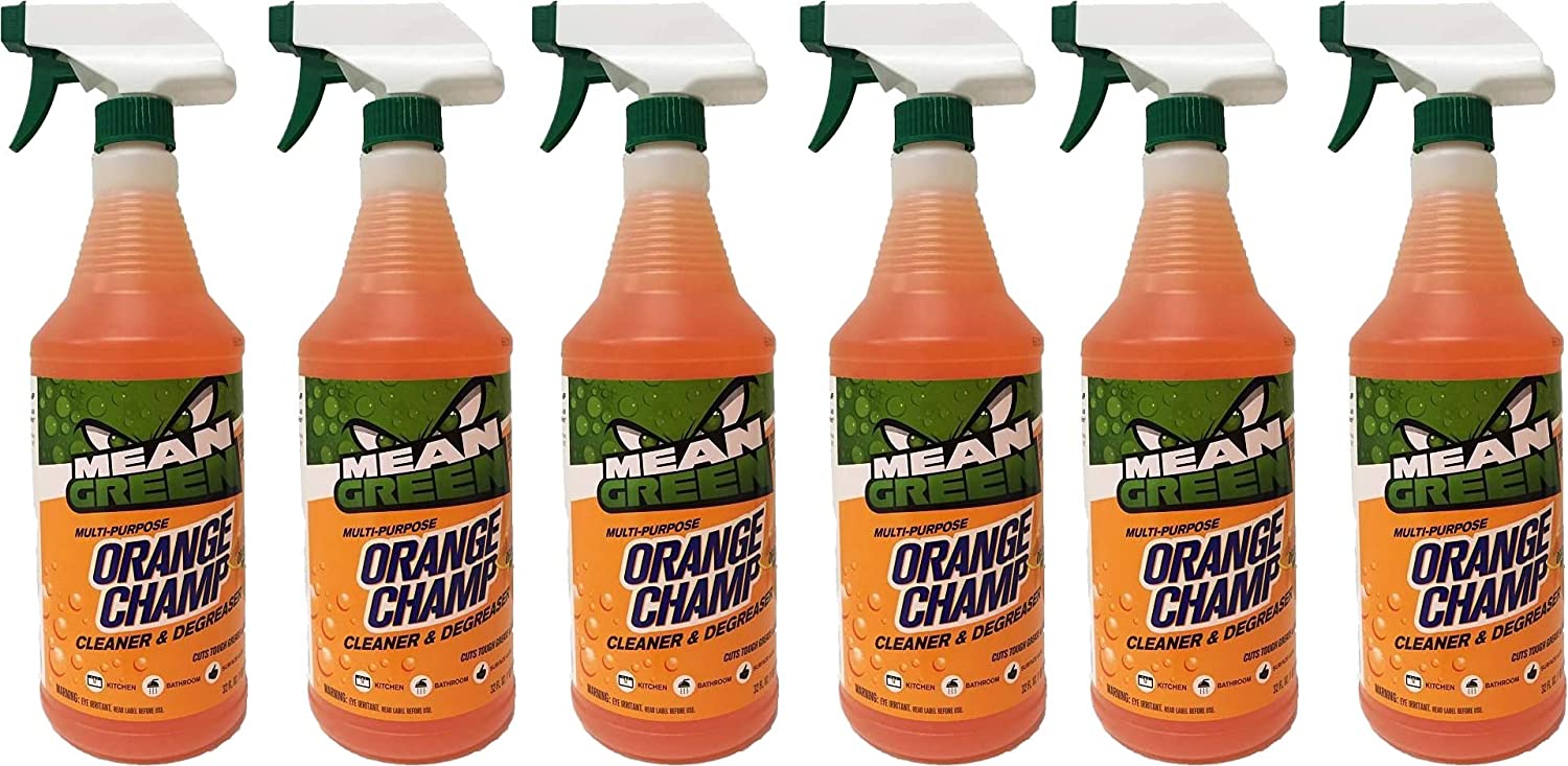 6 PACK - C R Brands Inc. Mean Green Orange Champ Cleaner & Degreaser 946ml-0