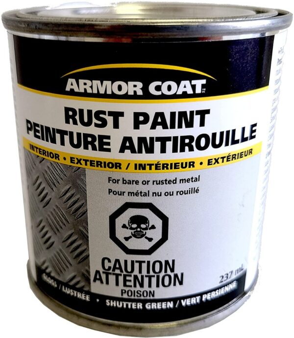 6 Pack Shutter Green Armor Coat Rust Paint 237 ml-9934