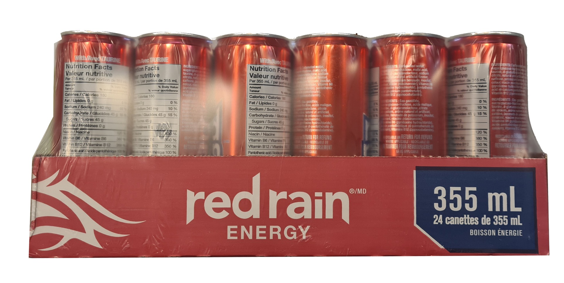 Red Rain Energy Drink 24 X 355Ml-9931