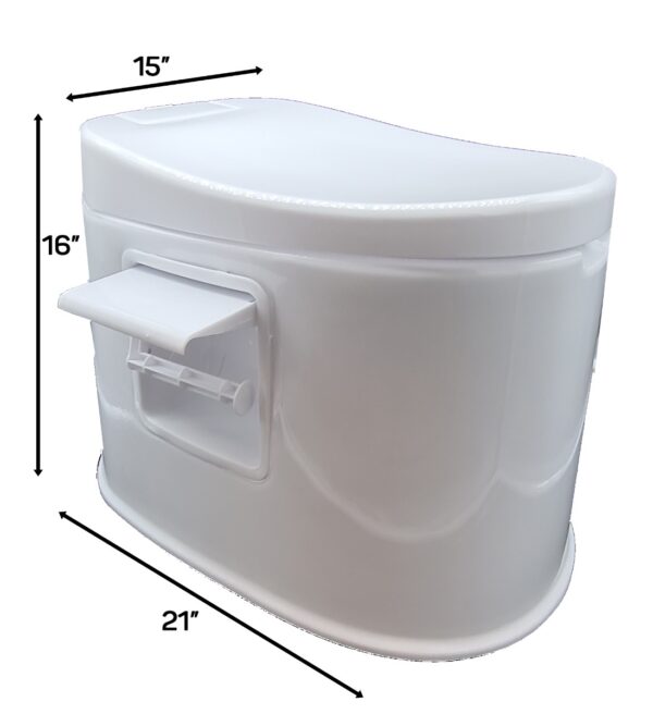 Portable Plastic Toilet - 400 lb Capacity-10842