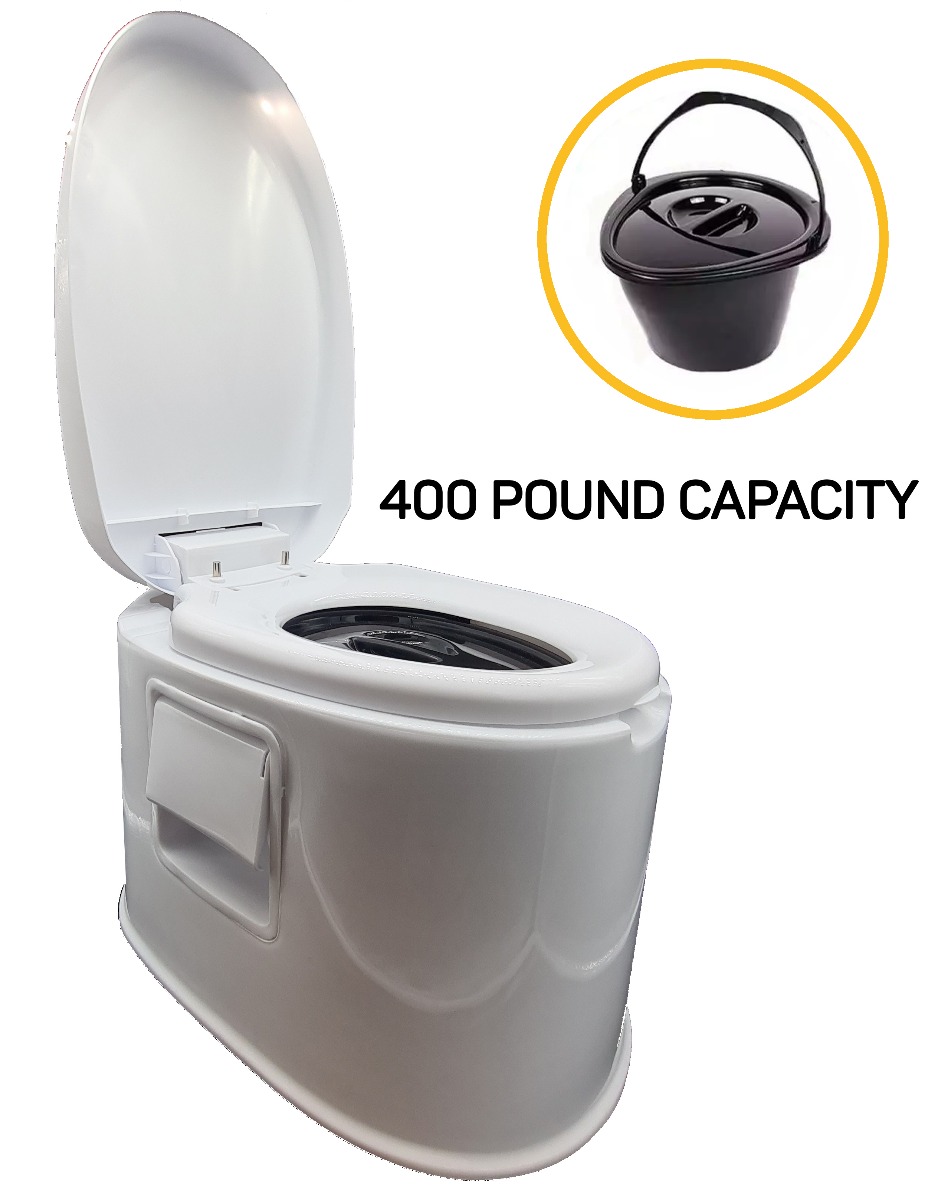 Portable Plastic Toilet – 400 lb Capacity-10841