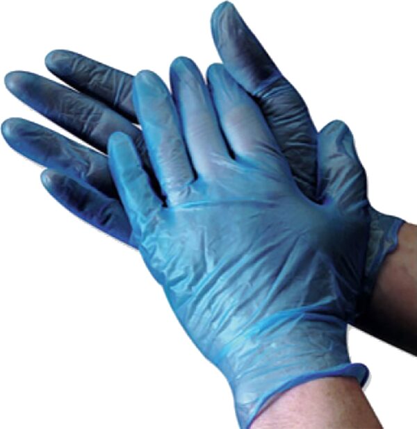 Blue Vinyl Disposable Gloves 1000 Pack-0