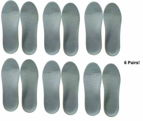 6 Pack - Women's Eva Shoe Insoles with Short Plush - Wholesale Liquidators