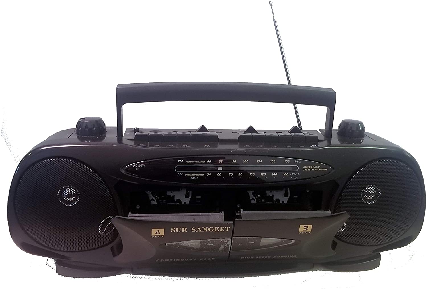 Vintage Sur Sangeet CR-320 – Stereo Radio / Double Cassette / Player Recorder-11008