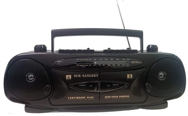 Vintage Sur Sangeet CR-320 - Stereo Radio / Double Cassette / Player Recorder-11009