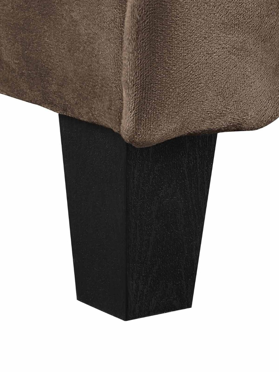 Hartford Microfiber Arm Chair With Curved Arms-11120