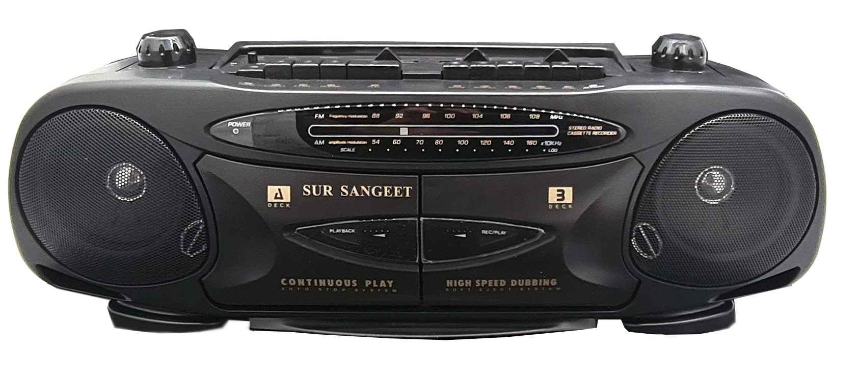 Vintage Sur Sangeet CR-320 - Stereo Radio / Double Cassette / Player Recorder-0