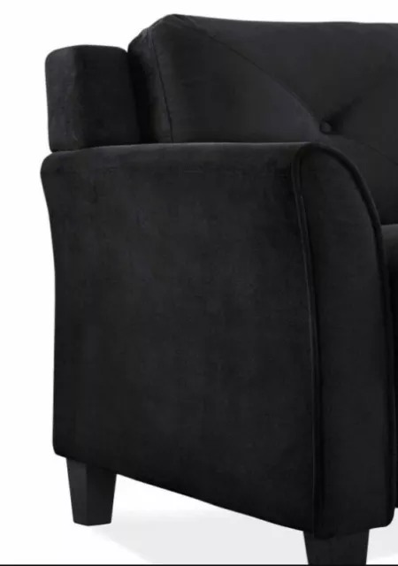 Hartford Microfiber Arm Chair With Curved Arms-11110