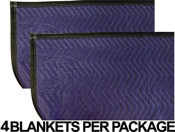 4 Pack 80" X 96" 2.5kg Moving Blanket Pads