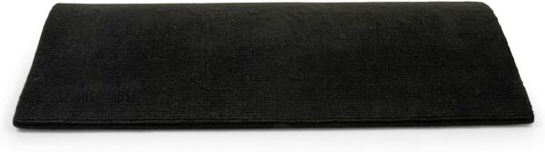 3 Pack - Black Premium Wrap Around RV Step Rug (100% Polyester (17.5" x 18"))-11153