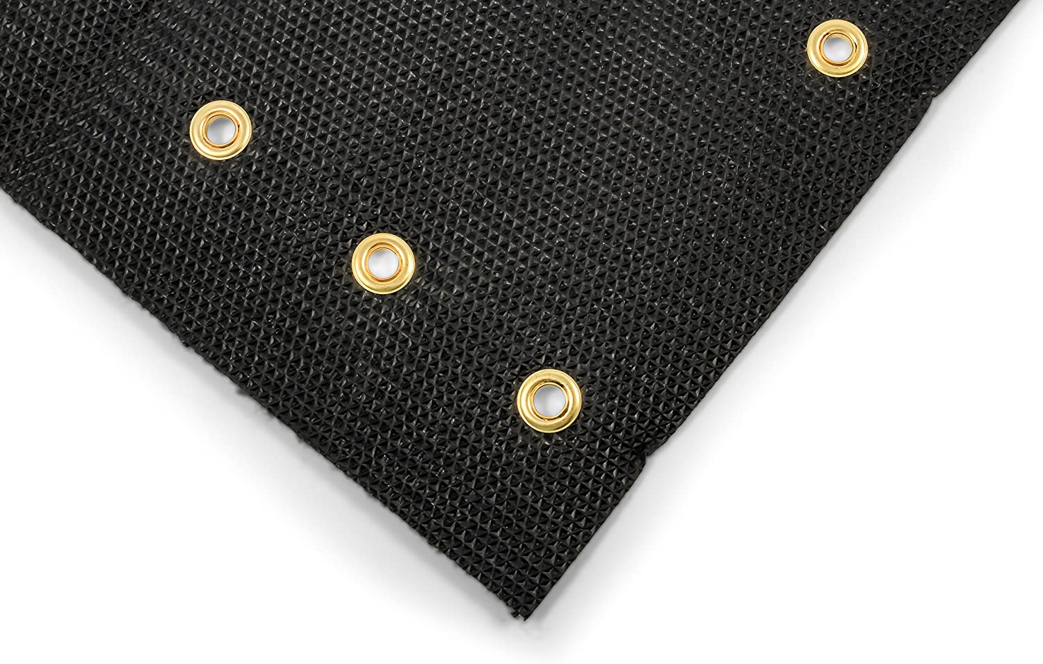 3 Pack – Black Premium Wrap Around RV Step Rug (100% Polyester (17.5″ x 18″))-11149
