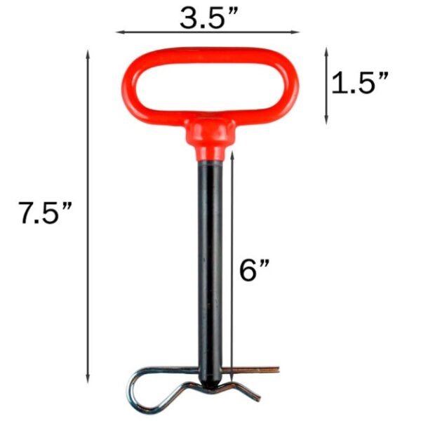 Hitch Pin With Grip 5/8"-11469