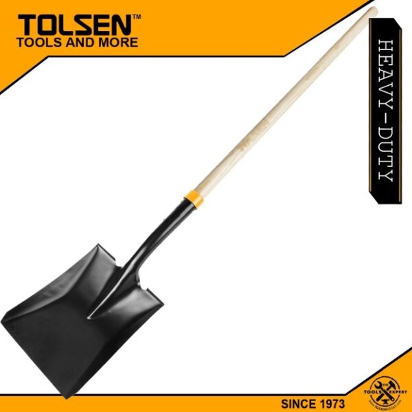 58 " Square Point Steel Shovel With Wood Handle-11670