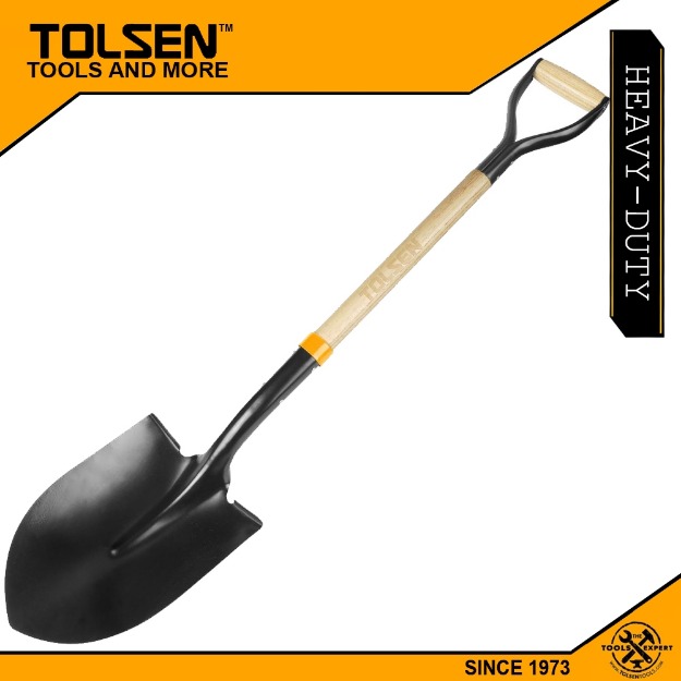 40 ” Round Point Steel Shovel With Wood Handle-11654