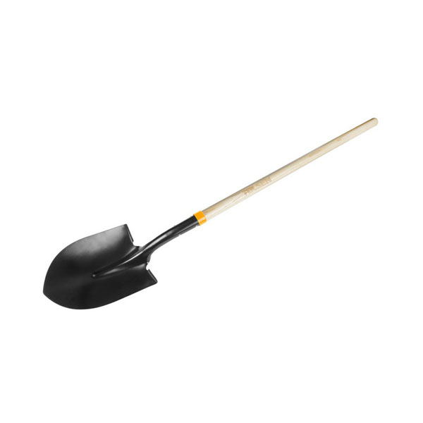 58 " Round Point Steel Shovel With Wood Handle-0