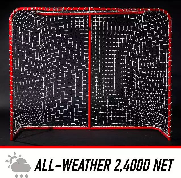 Sports Street Hockey Goal – Steel Street Hockey Net – All Weather Durable Outdoor Goal – 54″ with 1.25″ Tubing-12087