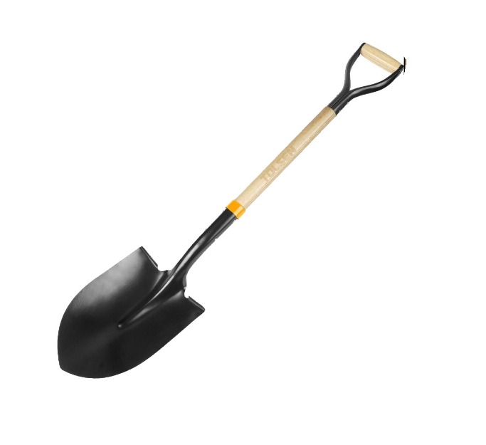 40 ” Round Point Steel Shovel With Wood Handle-0