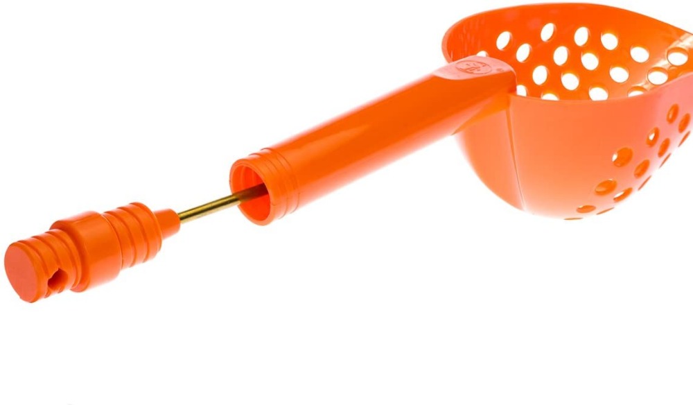 14″/Orange Sand Scoop with hole and Brass Probe for Gold/Metal Detecting-12015