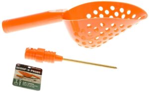 14"/Orange Sand Scoop with hole and Brass Probe for Metal Detecting