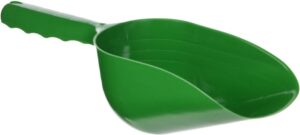 2 Pack - 12" Green Plastic Feed/Seed Scoop,2 Cups Capacity